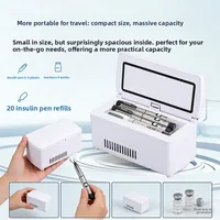 Boîte réfrigérante portable pour insuline, réfrigérateur médical 2-18 degrés, conteneur réfrigéré pour voyage, extérieur et usage domestique 4