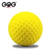 10pcs/lot Soft Indoor Practice PU Yellow Golf Balls Training Aid Drop Shipping Wholesale Gift for Golfers 6