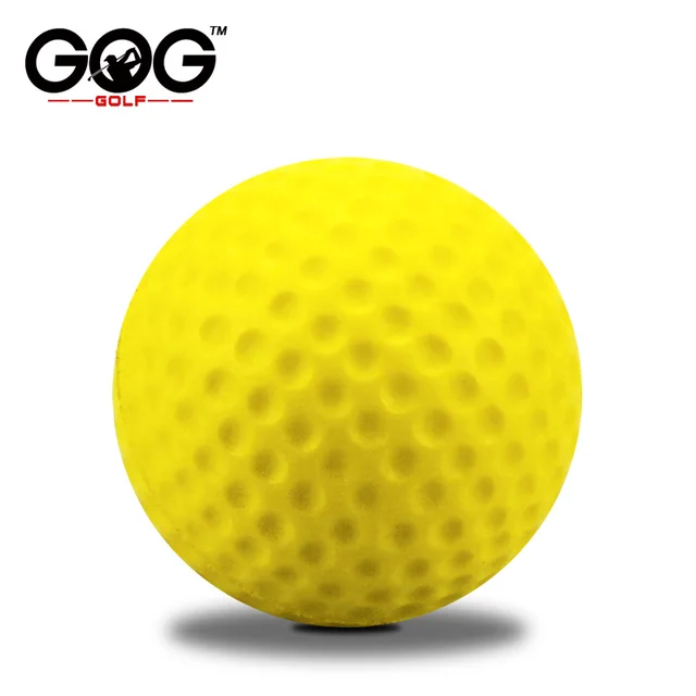 10pcs/lot Soft Indoor Practice PU Yellow Golf Balls Training Aid Drop Shipping Wholesale Gift for Golfers 6