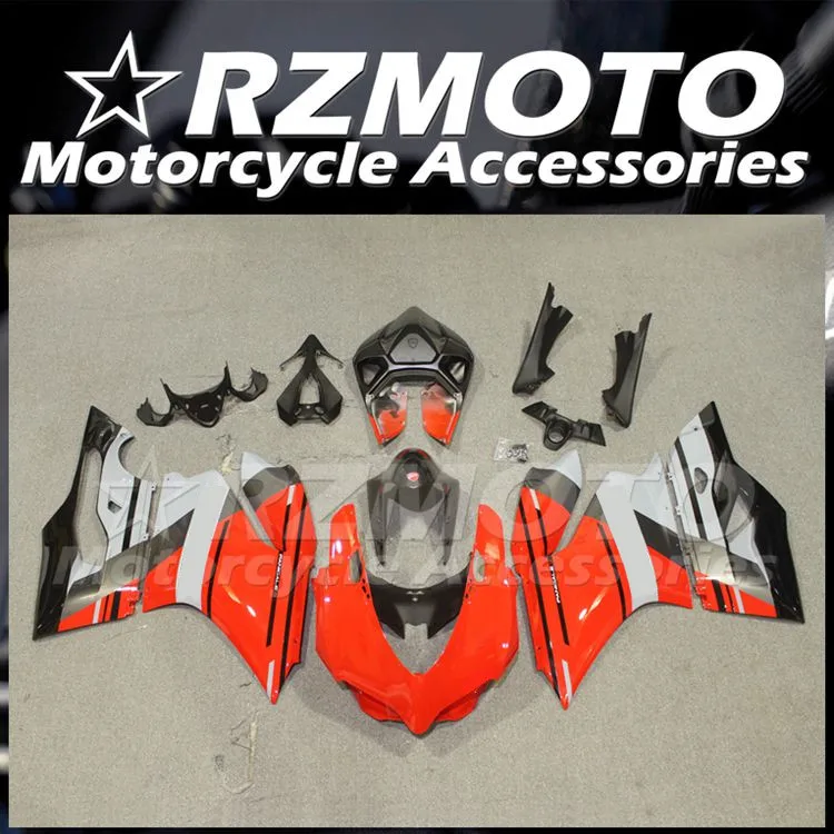 

Injection New ABS Motorcycle Fairings Kit Fit for Ducati 899 1199 Panigale s 2012 2013 2014 12 13 14 Bodywork Set Red Gray