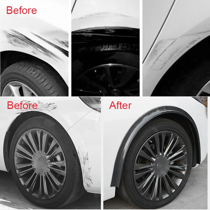 Car Universal Fender Flares Wheel Arches Wing Expander Arch Eyebrow Mudguard Lip Body Kit Protector Cover Mud Guard Accessory