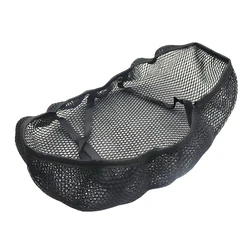 Mesh Motorcycle Seat Cover - Breathable, Waterproof, Sunproof, and Durable Airflow Saddle Cushion (Black)