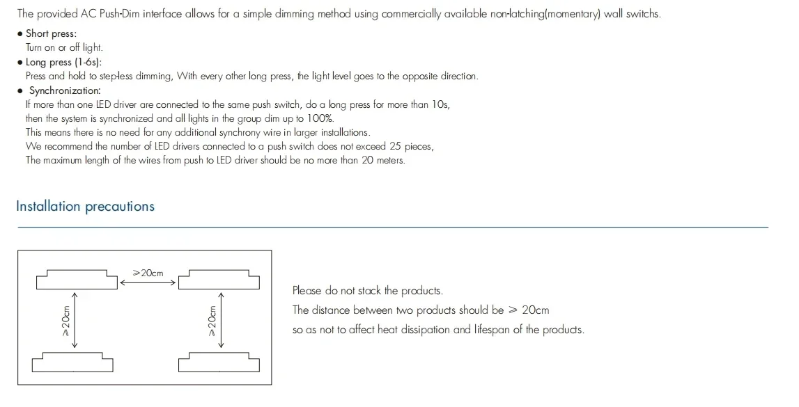 Description Picture 5 of itemNWE 150W DALI Constant Voltage LED Driver LPV-150DA-12/ LPV-150DA-24 12VDC/24VDC for Single Color Led Light Dimmer Power Supply