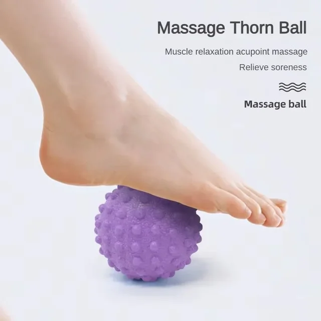 1pc TPE Fascia Massage Ball Yoga Ball Muscle Soothing Roller Shoulder, Neck, Waist and Leg Massager Fitness Relaxation Products 3