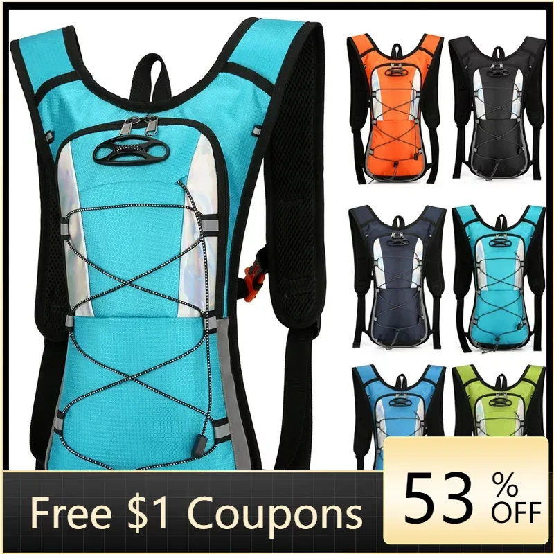 

Outdoor Sports Bike Riding Bag Hiking Mountaineering Running Traveling Backpacks with Water Bags Waterproof Breathable