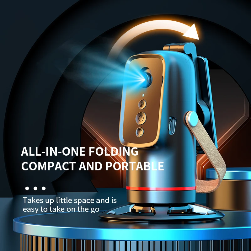 Q03 Auto Face Tracking Tripod Horizontal and Vertical Screen Switching 360 Rotation Follow-up Gimbal Stabilizer AI Smart Gimbal