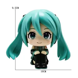 Charming Handmade Anime Hatsune Miku Doll - Perfect Desktop Decoration & Unique Christmas Gift (No box)