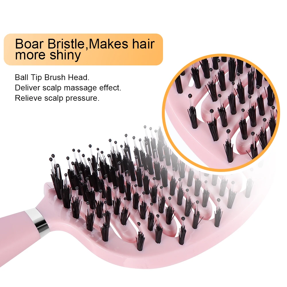 Description Picture 6 of itemHair Comb Anti-Static Hairbush Hair Scalp Massage Comb Women Wet Curly Detangle Hair Brush Anti-Frizz Brush Styling Tools