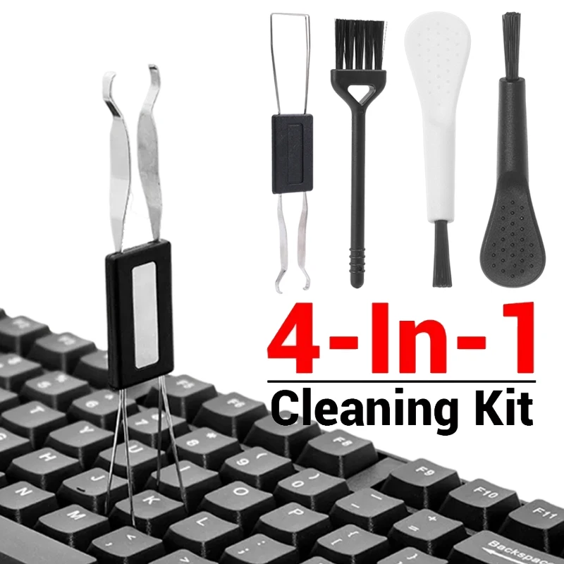 4 in 1 Mechanical Keyboard Key Cap Puller Universal Keycap Shaft Remover Key Board Button Extractor Replacement Cleaning Tools,keyboard removal tool,keyboard cleaning tools