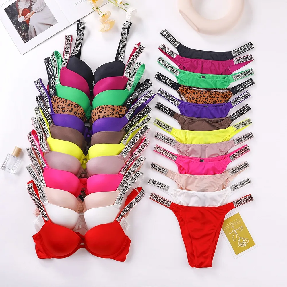 Description Picture 4 of item2024 New Women's Sexy Bra and Panty Set Comfortable Seamless Breathable push up Shapewear Victoria's Secret Lingerie Set