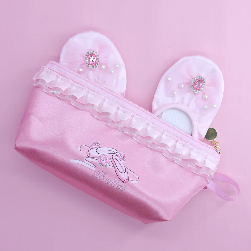 13*24.5CM Ballet Dance Bags Pink Women Girls Ballet Sports Dance Bag Girls Package Dance Baby Package Ballet Bag Handbag - 3