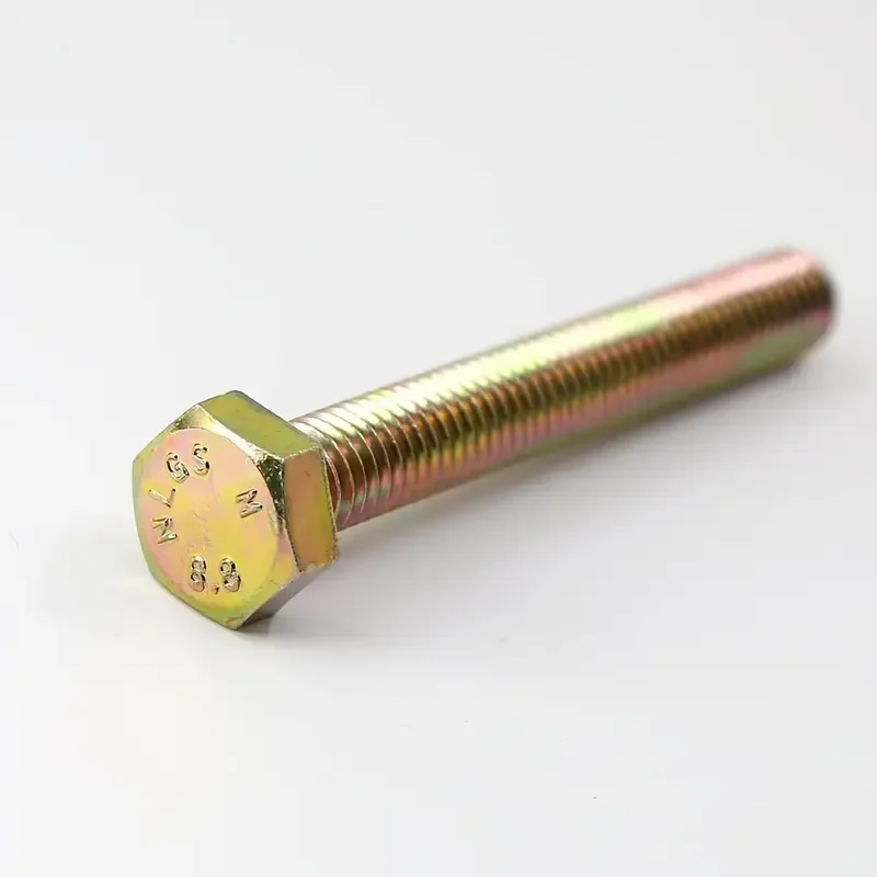 144pcs M6 Hex Head Screw & Bolt Set with Nuts, Flat Washers & Locking Washers-Grade 8.8 Alloy Steel