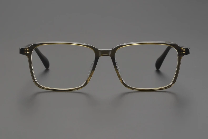 Handgefertigtes quadratisches Vintage-Brillengestell aus Acetat für Herren, klassisch, trendig, Vollrand-Brille, Damen, Top-Qualität, Retro-Unisex-Brille – Detail 10
