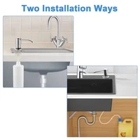 304 อ่างล้างจานสแตนเลสเครื่องจ่ายสบู่หลอดขยายจานสบู่กดหัวปั๊ม Outlet Head Extender 350/500ML 4