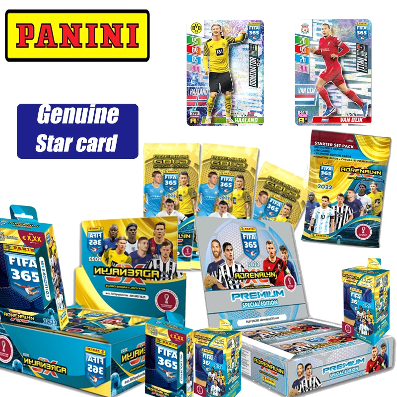 Panini Genuine 2022 Fifa365 Blind Bag Blind Box Ufficiale Football Star Rare Game Toys Collection Card Regalo Di Compleanno Di Natale
