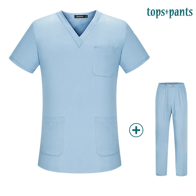 Gezondheid Werknemers Werkkleding Unisex Scrubs Uniform Medische Vrouwen Set Kleding Scrub Tops Broek Ziekenhuis Kostuum Vrouwen - AliExpress