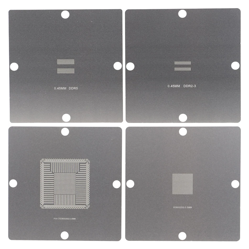 90*90mm PS4 BGA reballing stencils game console IC reball station solder ball steel template CXD90025G CXD90026G DDR3 DDR5