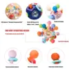 Baby Sensory Teething Toys, Montessori Baby Teethers Rattle Chew Toys - Educational Learning Gifts for Infant Newborn Boys Girls 3