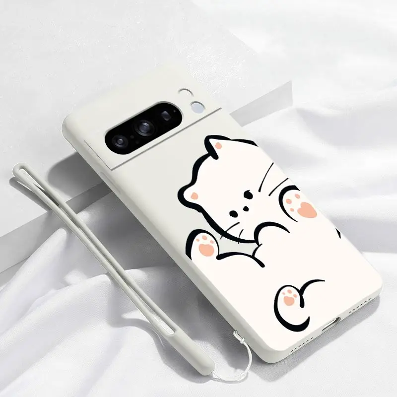 Fluffy Kitten Bracelet Silicone Phone Case Cover