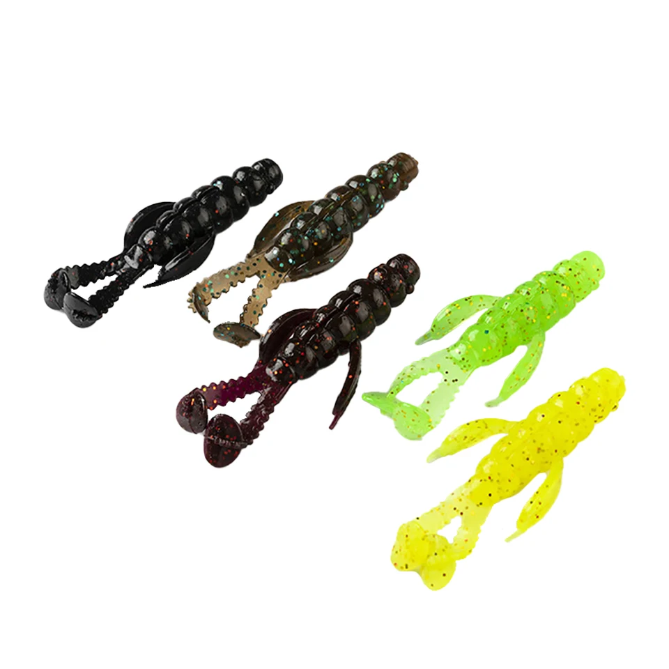 

12PCS/LOT 5.7CM/3G T-tail Soft Fishing Lure Worm Swimbait Artificial TPR Jigging Baits Soft Bait Bass Pesca Fishing Tackle