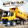 Huina 1582 1/14 2.4GHZ 10CH RC alloy dump truck simulation loading engineering vehicle model remote control car adult boy toy 2