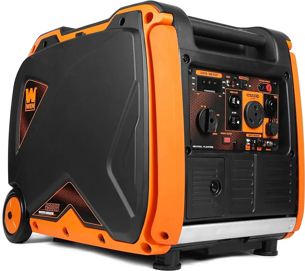 

WEN 56450i Super Quiet 4500-Watt RV-Ready Portable Inverter Generator with Fuel Shut-Off