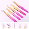 5 Eyelash tweezers Eyelash Extension Tweezers Eyelash Volume Tool Strap Pack Stainless Steel Eyelash Extension Tweezers Sharp Ey 4