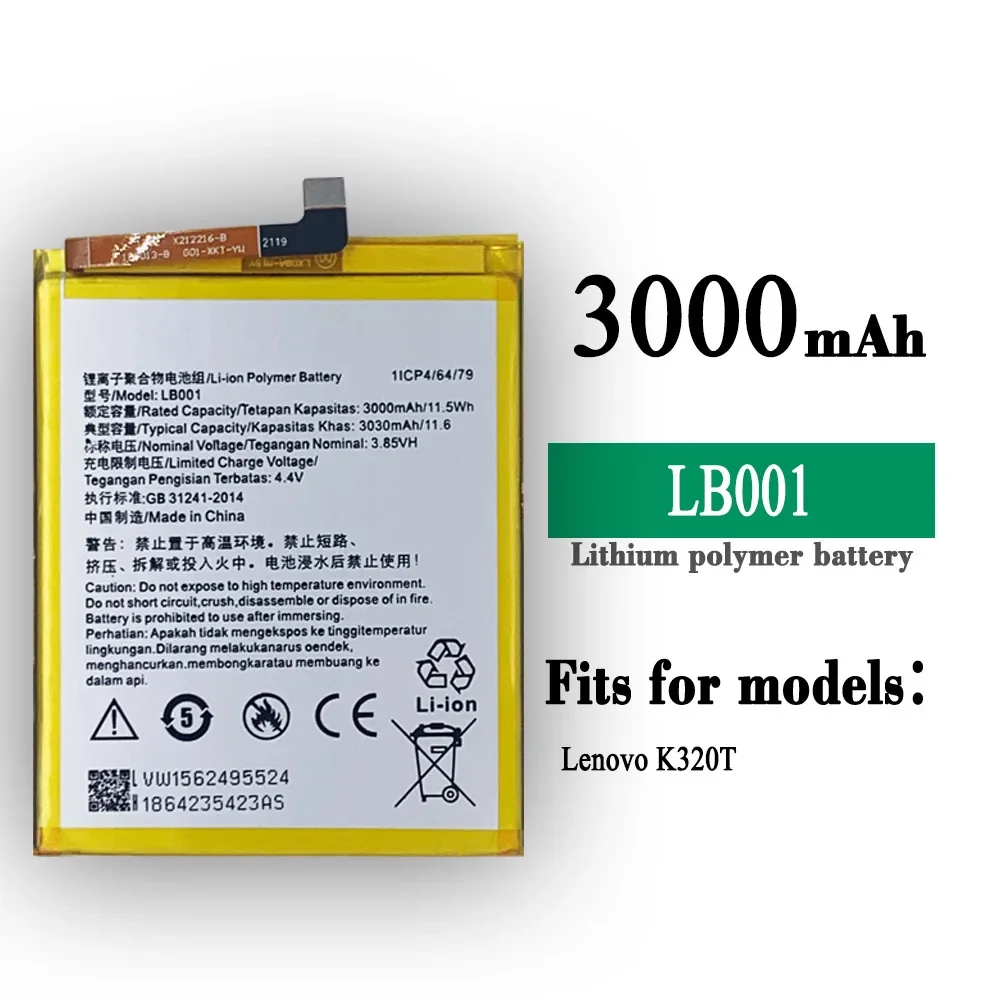 

Высококачественный Сменный аккумулятор для Lenovo K320T LB001 3000 мАч встроенные литиевые батареи большой емкости + Инструменты