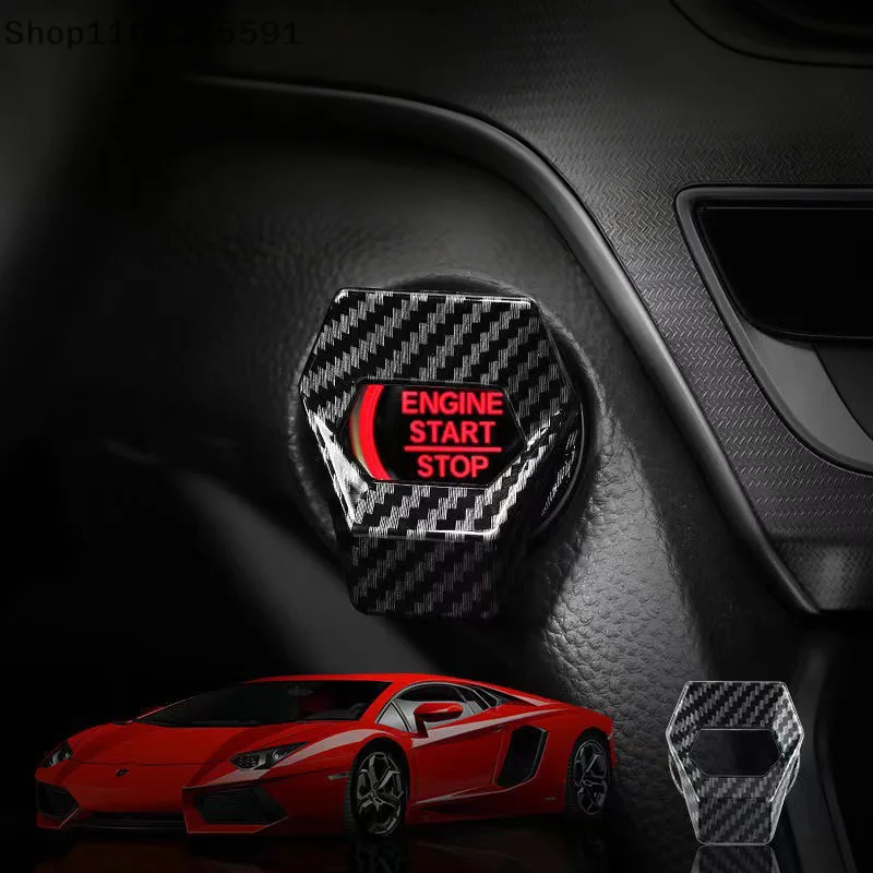 Stylish Interior Accessory: Engine Start/Stop Button Cover for Push-Button Ignition Systems