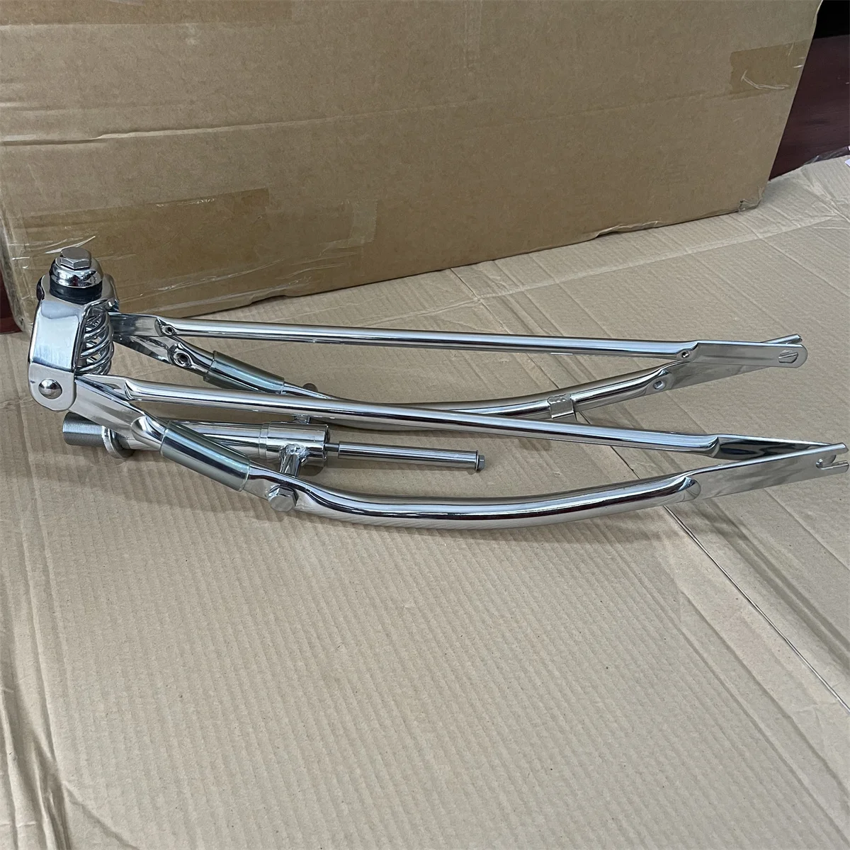 20inch Electroplated Trunk Vintage Spring Damping Spring Fork Head