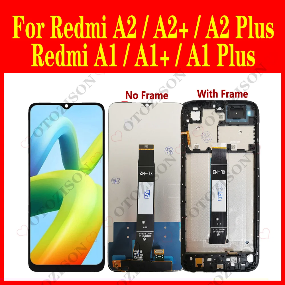 6.52 "Per Xiaomi Redmi A1 220743Fi Lcd A1 Plus 220733Sfg Display Touch Screen Digitizer Assembly Per Redmi A2 A2 + A2 Plus Screen