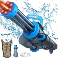 2024 The Strongest Gatling Electric Water Gun Toy, Summer Beach Pool Battle Light Shooting Water Gun Boy Adult Children Gifts 1