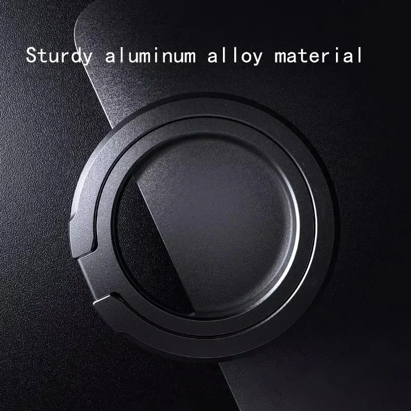 Magnetic 360° Rotating Foldable Metal Phone Ring Holder with Strong Grip