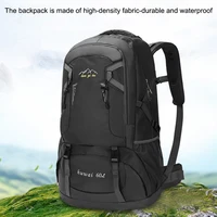 60L Backpack Outdoor Large Capacity Waterproof Rucksack Climbing Pack Zippered Portable Lightweight Bag 2