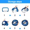 Foldable Football Goal Nylon Soccer Goal Kids and Adults Football Target Net for Playground Backyard Indoor Outdoor Training 4