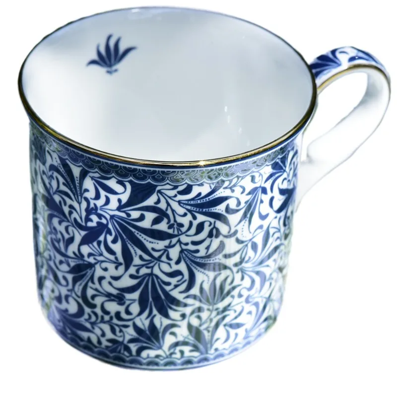 William Morris Blue & White Bone China Coffee Cup 6