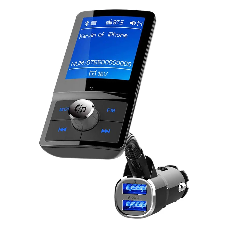 Автомобильный FM-передатчик BC43, Mp3, беспроводной, громкая связь, Bluetooth, автомобильный аудио разъем, двойное зарядное устройство USB