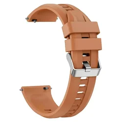 22mm Silicone Strap for Smartwatches - Premium Durable Wristband Bracelet (B - Flesh Pink)