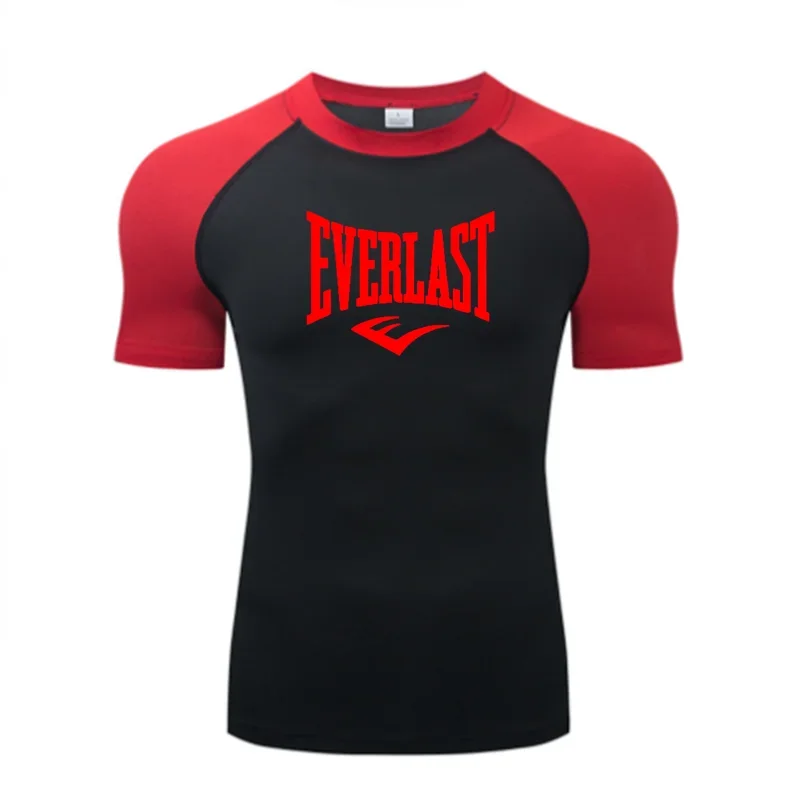 EVERLAST Mens SHOR Compression 3D Printed T-Shirt Sun Protection Second Leyer Skin Running Fitness Rash Prevention Training 2