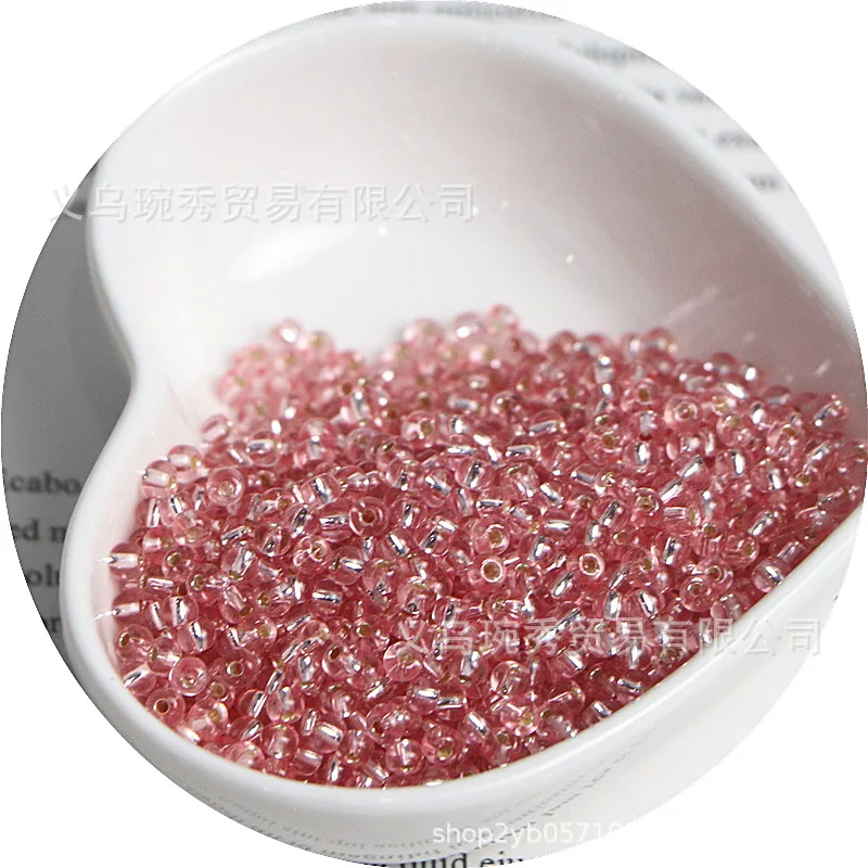 Filled Silver Glass Rice Beads for Handmade DIY Jewelry Accessories