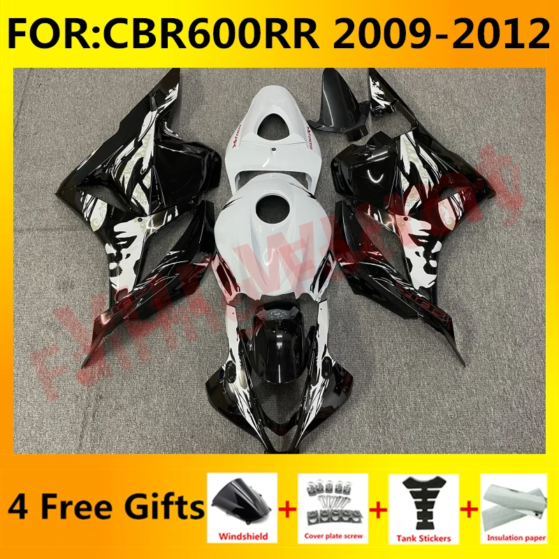 

New ABS Motorcycle Whole Fairings Kit for CBR600RR F5 2009 2010 2011 2012 CBR600 RR CBR 600RR full fairing kits set black white