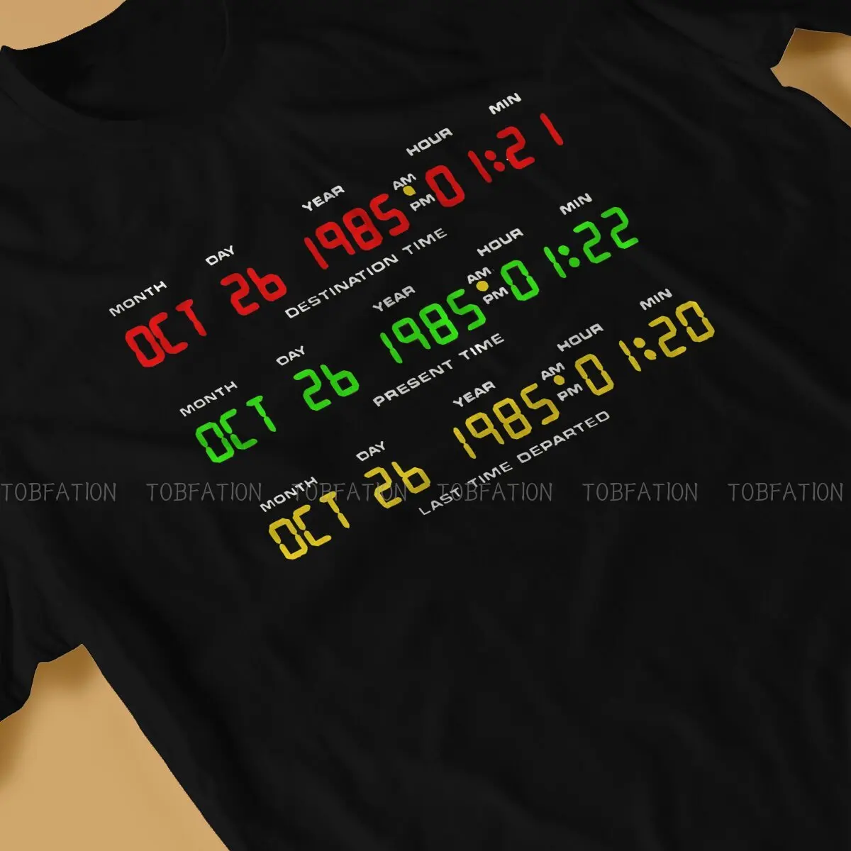 Back to the Future Time Circuits Graphic Men's Cotton T-Shirt