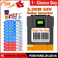 PowMr EU Hybrid Solar Inverters 3.2KW 24V Photovoltaic Inverter 230VAC Build in 80A MPPT Solar Charge Controller PV 30-400VDC 1