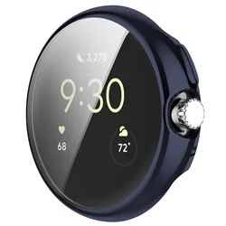 Bumper Soft Shell TPU con Protezione in Vetro per Pixel Watch - Accessorio Smart a Copertura Completa