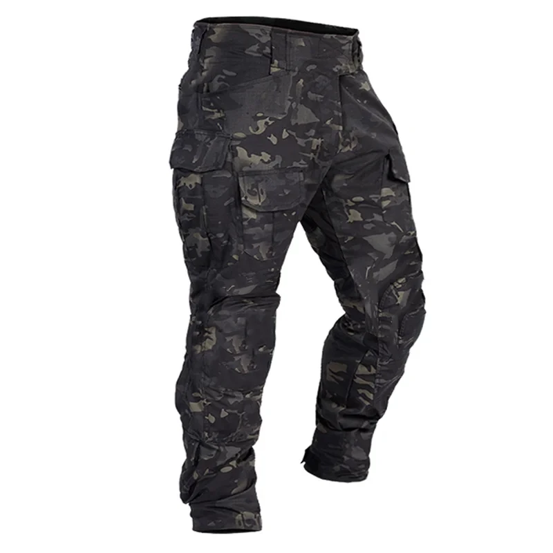 Men Combat Pants With Knee Pads Tactical Cargo Sport Trousers Camouflage Multicam Trekking Hunting Clothes（Not knee pads） 6