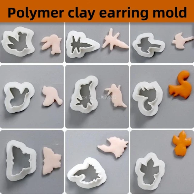 Cartoon Animal Molds Children's Diy Making Polymer Clay Earrings