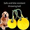 EVA pet toy ball dog floating  training dog pull ring bite resistant teeth grinding pet ball wear rope ball 6