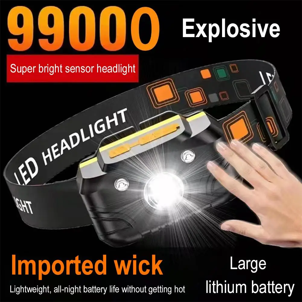 

Sport Sensor Koplampen Mini Usb Oplaadbare Koplampen Zaklamp Camping Headwear Home Super Bright U7f5