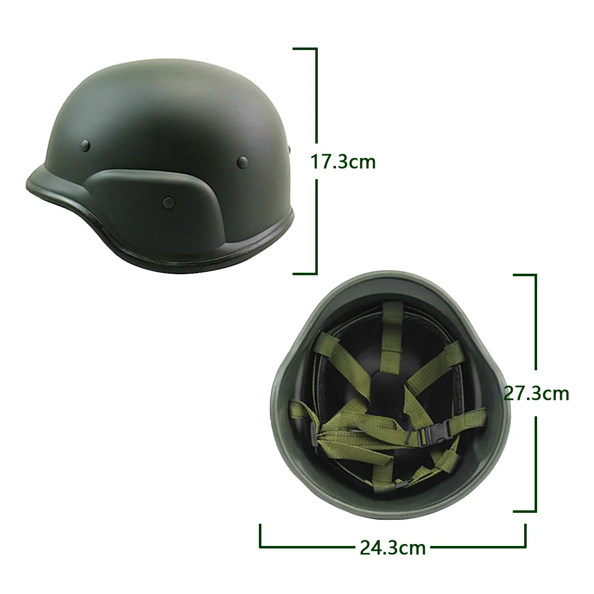 PASGT M88 Helm Taktisches Spiel Outdoor CS Ausrüstung Kunststoff Jagdhelm – Detail 3