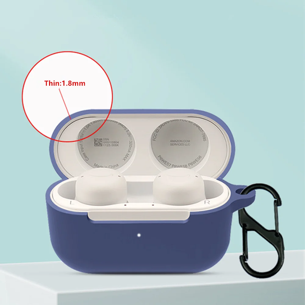 Solid Color Shockproof Silicone Earphone Cover